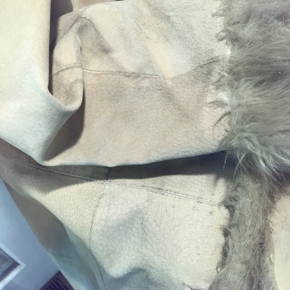 Wilsons Leather Maxima Penny Lane leather faux fur boho Y2K LONG Coat - Picture 16 of 16